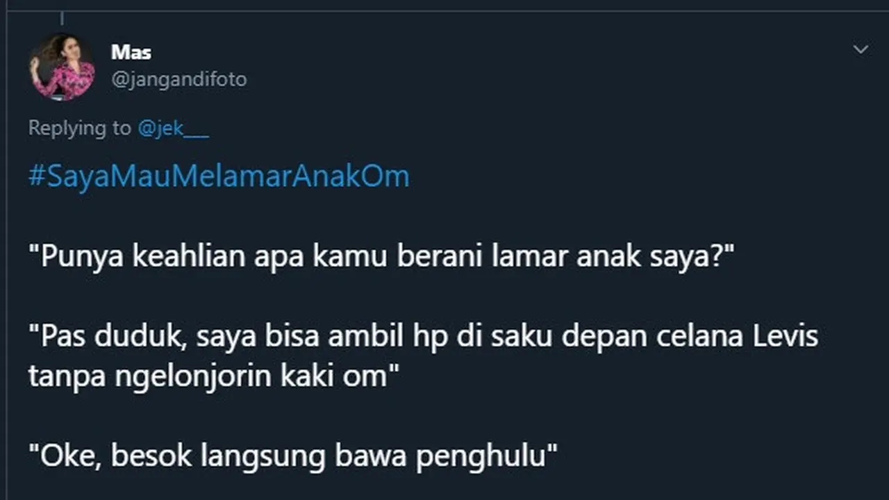 7 Modal Nekat Netizen saat Lamar Anak Orang Ini Bikin Tepuk Jidat