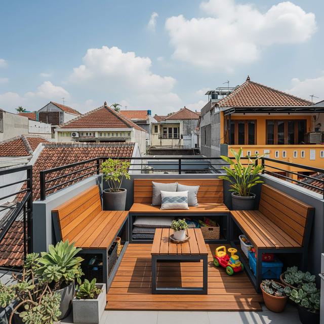 15 Inspirasi Desain Rooftop di Rumah Kecil Padat Penduduk Tapi Tetap ...