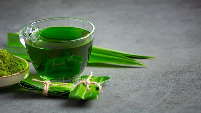 Ilustrasi air pandan atau jus pandan