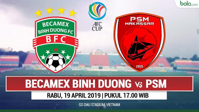 Perang Antarlini Becamex Vs Psm Makassar Di Piala Afc 2019 Indonesia Bola Com