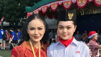 Amora Lemos Jadi Anggota Paskibra di Hari Pramuka, Didampingi Kris Dayanti