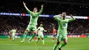 Tampil impresif, Barcelona menang 4-2 atas Atletico Madrid meski sebelumnya tertinggal dua gol lebih dulu. (OSCAR DEL POZO/AFP)