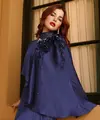 Hari Lebaran Kurban identik dengan busana serba putih. Namun Tasya Farasya tampil beda dengan gaya bold [@tasyafarasya]
