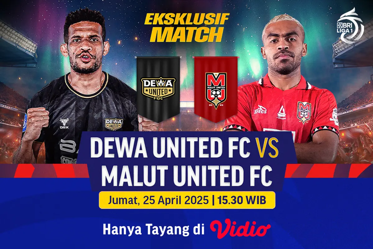 Link Siaran Langsung Eksklusif Match BRI Liga 1: Dewa United vs Malut United di Vidio