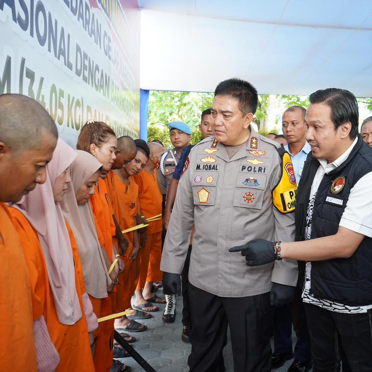 Kapolda Riau Irjen Mohammad Iqbal Rilis Pemusnahan Narkoba