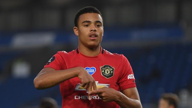 Striker Manchester United (MU),  Mason Greenwood (MIKE HEWITT / POOL / AFP)