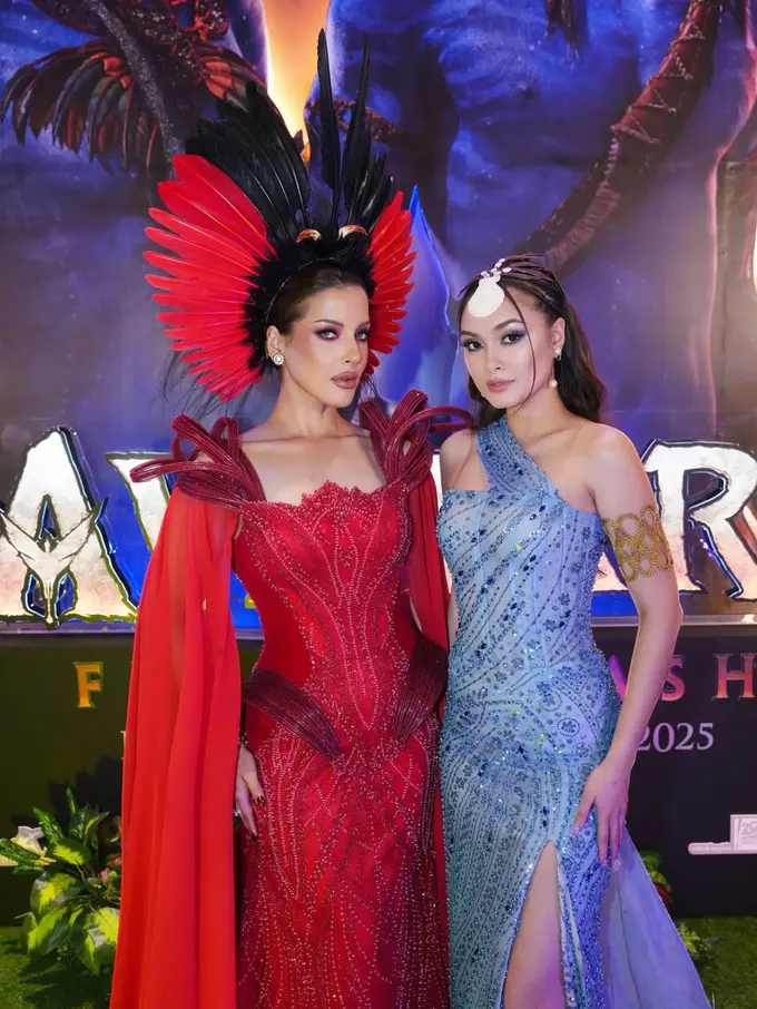 Totalitas Caitlin Halderman dan Tasya Farasya Hadirkan Dua Interpretasi Ikonik Dunia Avatar di Gala Premiere