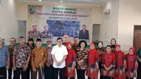 Pengurus Daerah IX Keluarga Besar Forum Komunikasi Putra Putri Purnawirawan dan TNI Polri (FKPPI) DKI Jakarta menggelar Bakti Sosial berupa pengobatan gratis dan pembagian tali asih untuk 180 orang purnawirawan dan warakawuri di Komplek Seroja Bekasi (Istimewa)