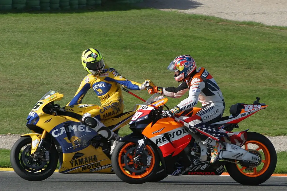 Valentino Rossi dan Nicky Hayden