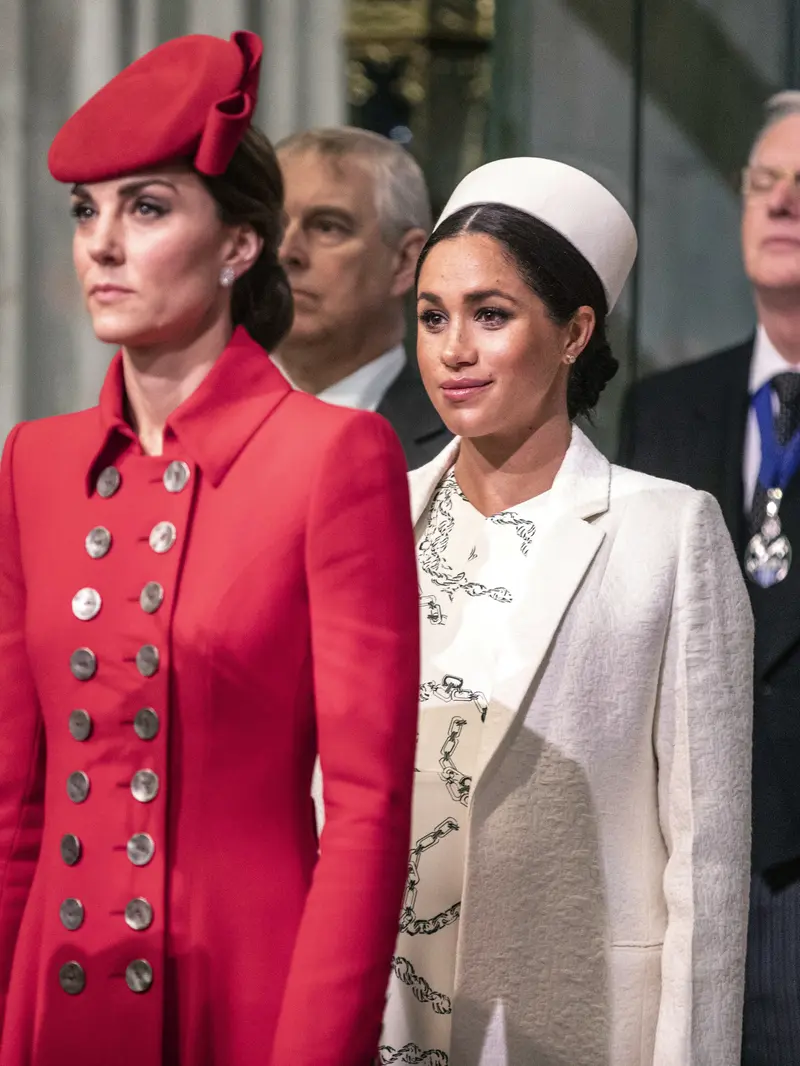 Meghan Markle dan Kate Middleton (Richard Pohle/Pool Photo via AP)