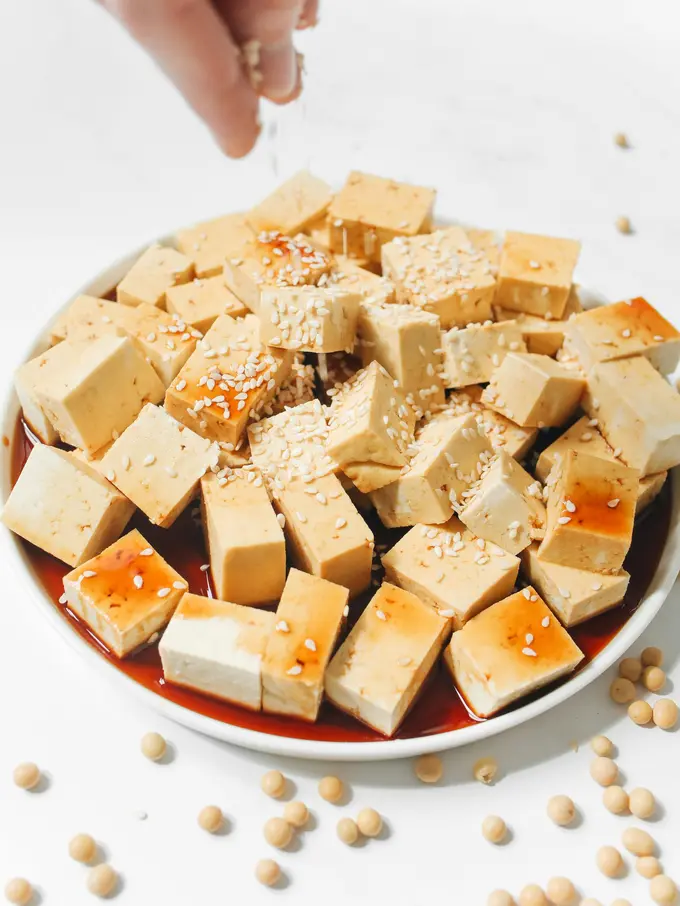 resep tahu kecap wijen