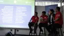 Suasana konferensi pers Turnamen U-20 International Cup 2019 di Wisma Aldiron, Jakarta, Kamis (21/11). Kompetisi ini direncanakan akan berlangsung pada 1-7 Desember 2019. (Bola.com/Yoppy Renato)