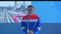Direktur Utama Pertamina Simon Aloysius Mantiri, dalam Peresmian RDMP di Balikpapan, Senin (12/1/2026). (Liputan6.com/Tira)