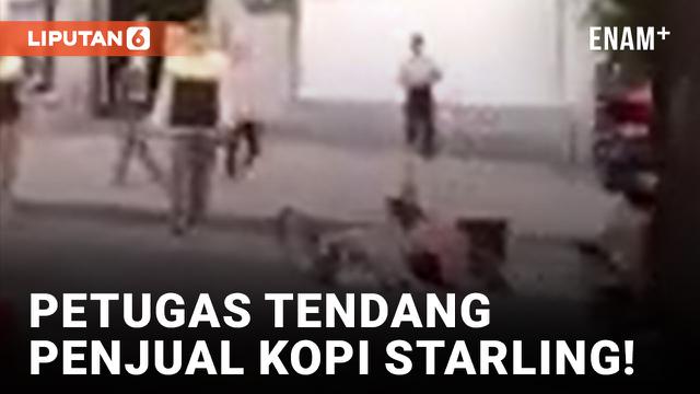 Pedagang Kopi Starling Disebut Ditendang Petugas di Sudirman