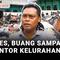 Emosi, karena tidak ada solusi penanganan sampah, puluhan penarik gerobak sampah di Kabupaten Bekasi, Jawa Barat, membuang isi gerobak mereka ke halaman Kantor Kelurahan Kebalen, Kecamatan Babelan.