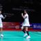 Ganda putri Indonesia Amallia Cahaya Pratiwi/Siti Fadia Silva Ramadhanti lolos ke perempat final Indonesia Masters 2026. Tiwi/Fadia menyingkirkan wakil Thailand Hathaithip Mijad/Napapakorn Tungkasatan di Istora Gelora Bung Karno, Senayan, Jakarta, Kamis (22/1). (foto: PBSI)