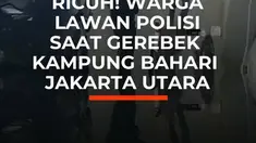 Penggerebekan BNN di Kampung Bahari, Tanjung Priok, Jakarta Utara, Kamis pagi, diwarnai perlawanan warga. Petugas dilempari batu dan petasan hingga menggunakan gas air mata. Dalam operasi tersebut, BNN mengamankan narkoba, senpi, peluru tajam, senjata tajam, uang tunai, serta sejumlah orang yan...