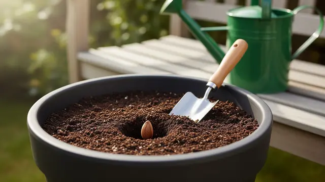 Semai Biji Kesemek dalam Pot