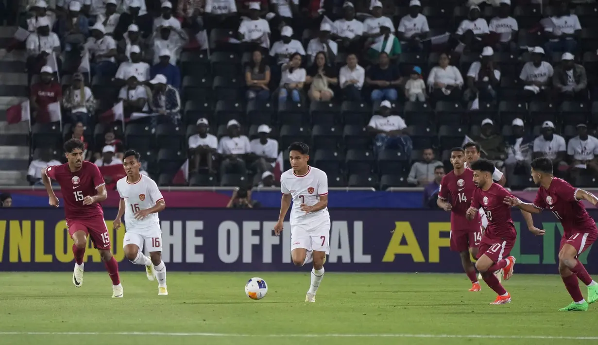 Kekalahan ini membuat Timnas Indonesia U-23 menempati dasar klasemen grup A dengan raihan 0 poin, sementara Qatar jadi pemuncak klasemen sementara. (Dok.PSSI)