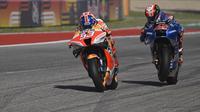 Marc Marquez saat beraksi di MotoGP Amerika Serikat (AFP)