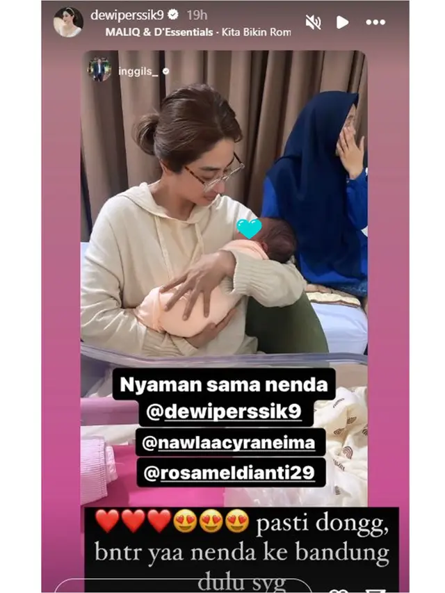 6 Potret Kebersamaan Dewi Perssik dan Rosa Meldianti Selama Hamil, Ditemani Lahiran