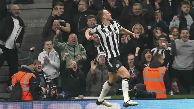 Foto: Jadi Mimpi Buruk, Dominic Calvert-Lewin Buyarkan Kemenangan Newcastle United di Depan Mata
