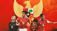 Timnas Indonesia - Evan Dimas, Ernando Ari, Witan Sulaiman, Rachmat Irianto (Bola.com/Adreanus Titus)
