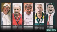 Mantan Pelatih Timnas Indonesia: Peter Withe, Alfred Riedl,Luis Manuel Blanco, Wim Rijsbergen, Simon McMenemy (Bola.com/Adreanus Titus)