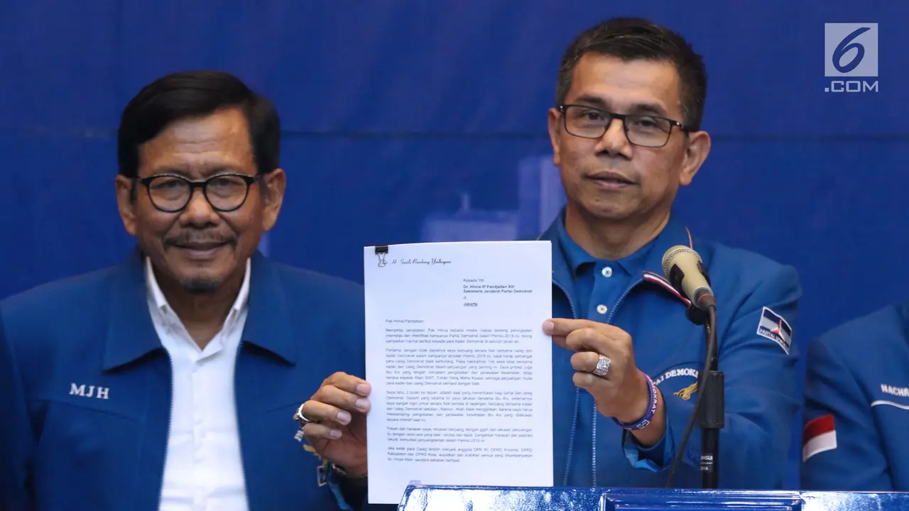 Lewat Surat, SBY Berpesan Agar Kader Partai Demokrat Tetap Solid
