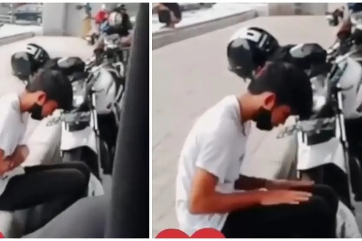 Viral Video Pria Salat di Bawah Jembatan Saat Berteduh dari Hujan, Curi Perhatian