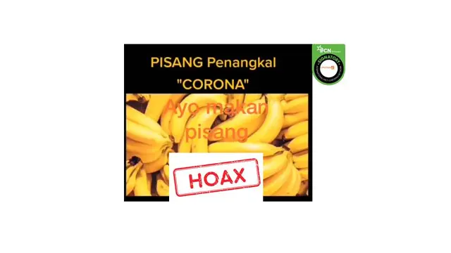 Cek fakta pisang bisa cegah virus corona covid-19