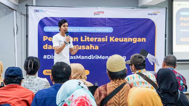 Dukung Inklusi Keuangan, 110 Penyandang Disabilitas Jabodetabek Diberi Bekal Literasi Keuangan dan Wirausaha. Foto: Bank Mandiri.