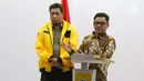 Ketua DPP Partai Golkar Ace Hasan Syadzily memberi keterangan pers terkait pemberhentian Erwin Aksa di Jakarta, Selasa (19/3). Diberhentikannya Erwin bertentangan dengan amanat tertinggi forum pengambilan keputusan Partai Golkar.(Liputan6.com/Johan Tallo)