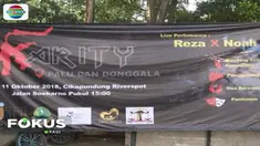 Acara penggalangan dana dimeriahkan penampilan pentas seni dari seniman budayawan Bandung, komunitas musisi dan mengaji, dan pantomim.