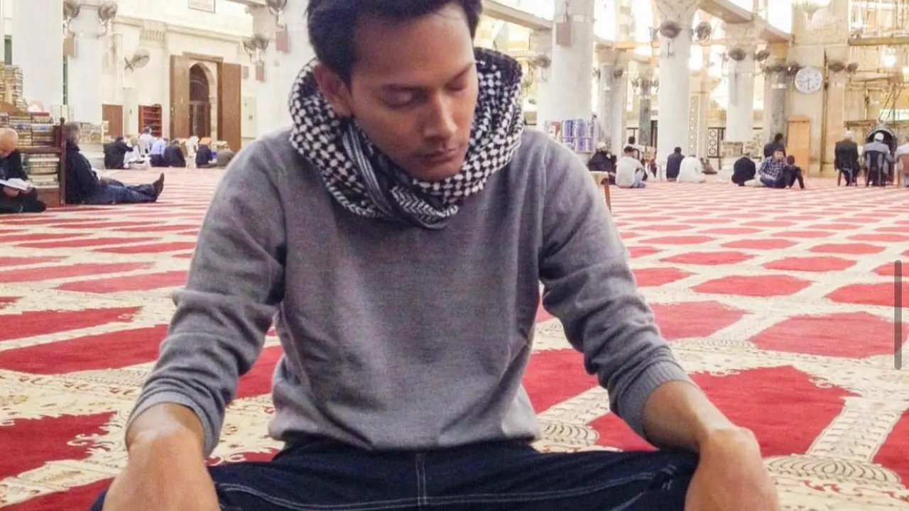 Fedi Nuril saat di Masjidil Aqsa, di wilayah Palestina