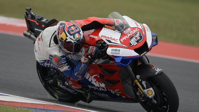 Pembalap Pramac Ducati, Jack Miller tampil konsisten di MotoGP Argentina (JUAN MABROMATA / AFP)