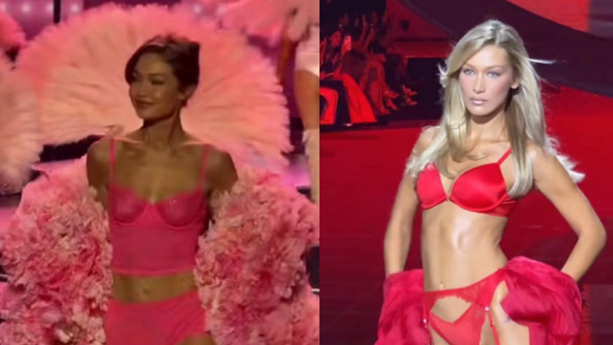 Sister Power, Gigi Hadid dan Bella Hadid Kembali ke Victoria’s Secret Fashion Show 2025 Kali Ini Kenakan Lingerie Pink dan Merah