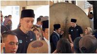Datang pakai peci, Mesut Ozil sholat Jumat di Masjid Istiqlal. (Sumber: KapanLagi)