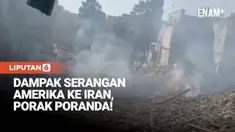 Televisi Iran pada Sabtu menayangkan rekaman yang memperlihatkan kerusakan di Teheran setelah serangan Amerika Serikat dan Israel. Dalam tayangan tersebut terlihat kawah besar, kepulan asap, serta puing-puing bangunan yang hancur akibat serangan di i...