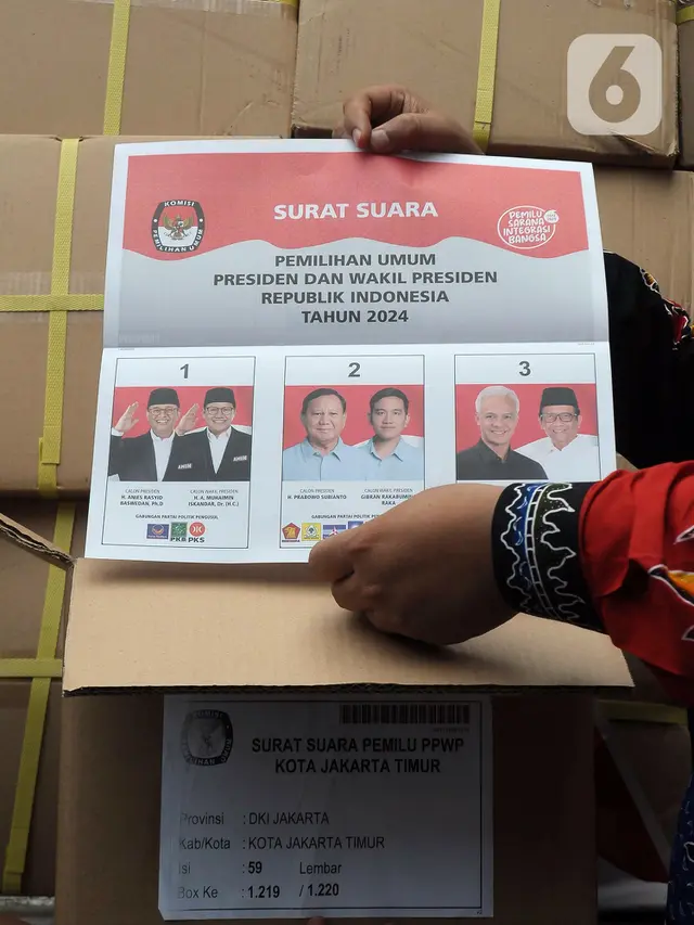 Surat Suara Pemilu 2024