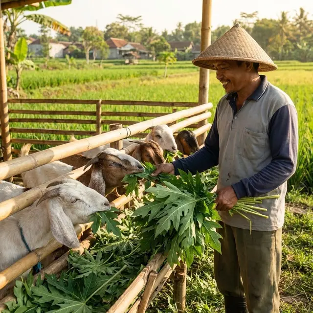 Pakan Hijauan Paling Kaya Protein untuk Kambing