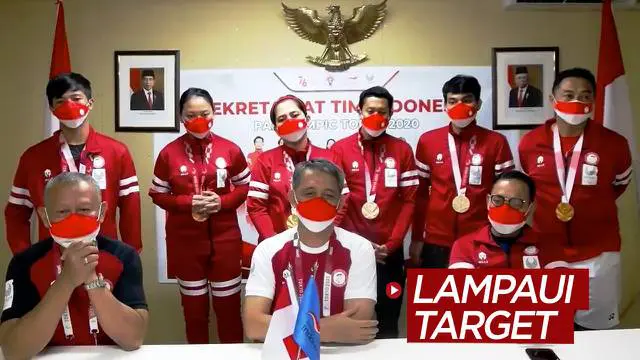 Berita video CdM (Chef de Mission) Indonesia di Paralimpiade Tokyo 2020, Andi Herman, mengungkapkan bahwa pencapaian para atlet telah melampaui target.