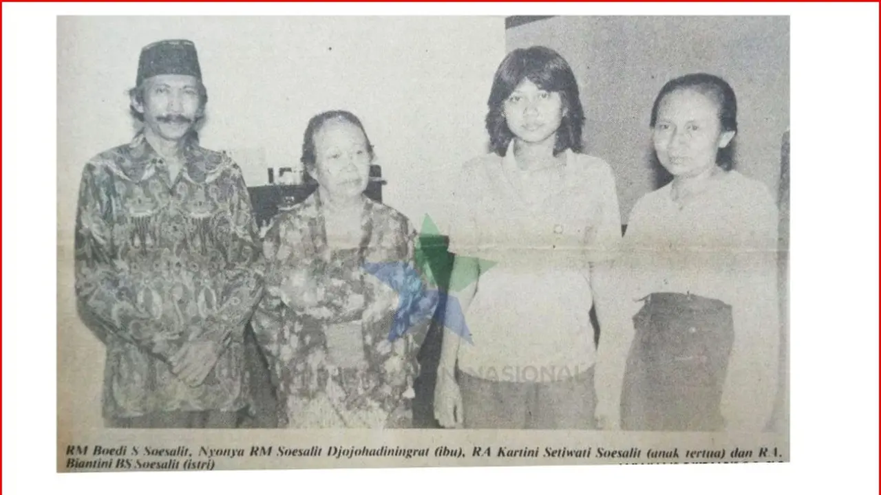 Keturunan RA Kartini, sumber foto diambil dari Buletin Layanan Perpustakaan, Edukasi, Mereferensi, Bincang-bincang, Abstrak, Risalah, dan Anosti (Lembaran)