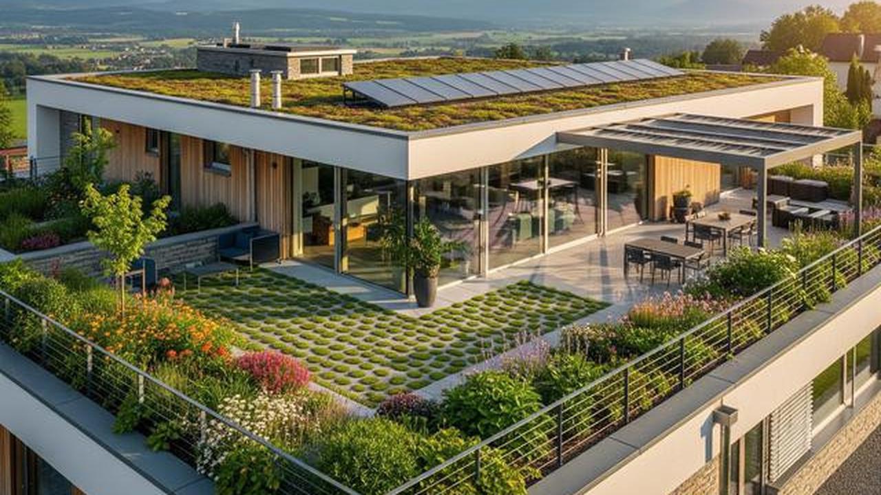 7 Desain Rumah Ramah Lingkungan dengan Kebun Sayur Rooftop yang Modern