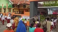 Siswa SD Negeri 2 Kalirejo, Probokinggo, kembali bisa belajar disekolah setelah sebelumnya disegel (Istimewa)