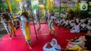 Tawur Agung Kesanga merupakan Upacara Bhutayadnya yang dilakukan untuk kesejahteraan dan keselasaran alam. (merdeka.com/Arie Basuki)