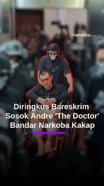 Andre 'The Doctor' Bandar Narkoba Kakap Ditangkap Polisi, Tak Berdaya di Kursi Roda