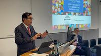 Menteri Hukum dan Ham Yasonna Laoly menghadiri konferensi di Universitas Oxford, Inggris.