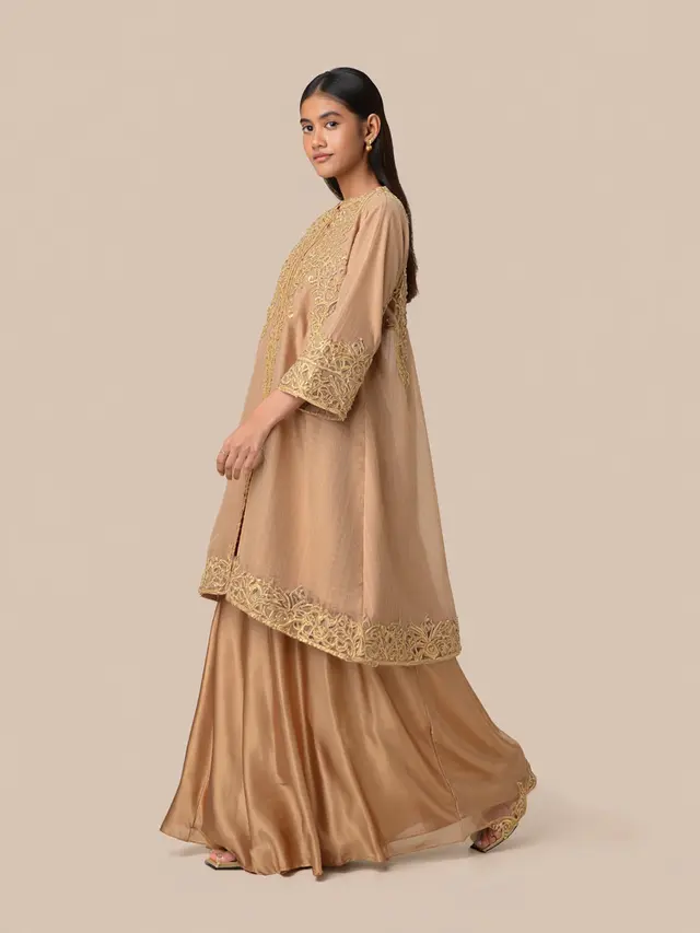 Gamis Syari Ceruti Bordir Mewah Terbaru