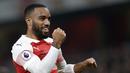 7. Alexandre Lacazette (Arsenal) - 12 gol dan 6 assist (AFP/Ian Kington)